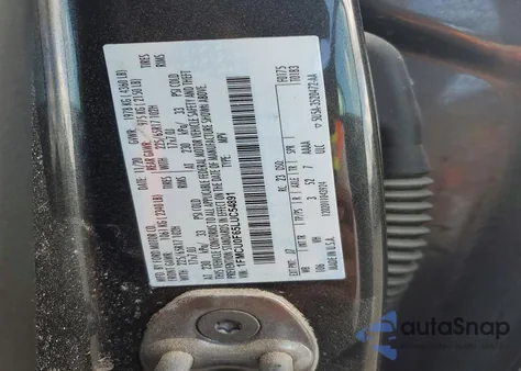 2020 Ford Escape S z USA, uszkodzony, nr VIN 1FMCU0F65LUC54891